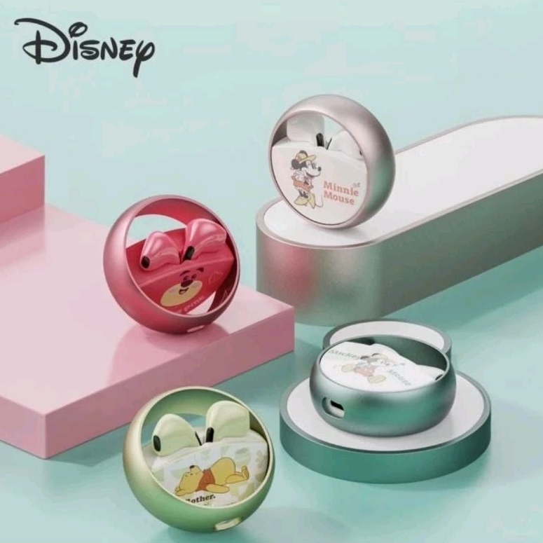 Disney QS13 TWS True Wireles Bluetooth 5.3 Waterproof Aman Saat Olahraga Baterai Case 180 mAh Noise 