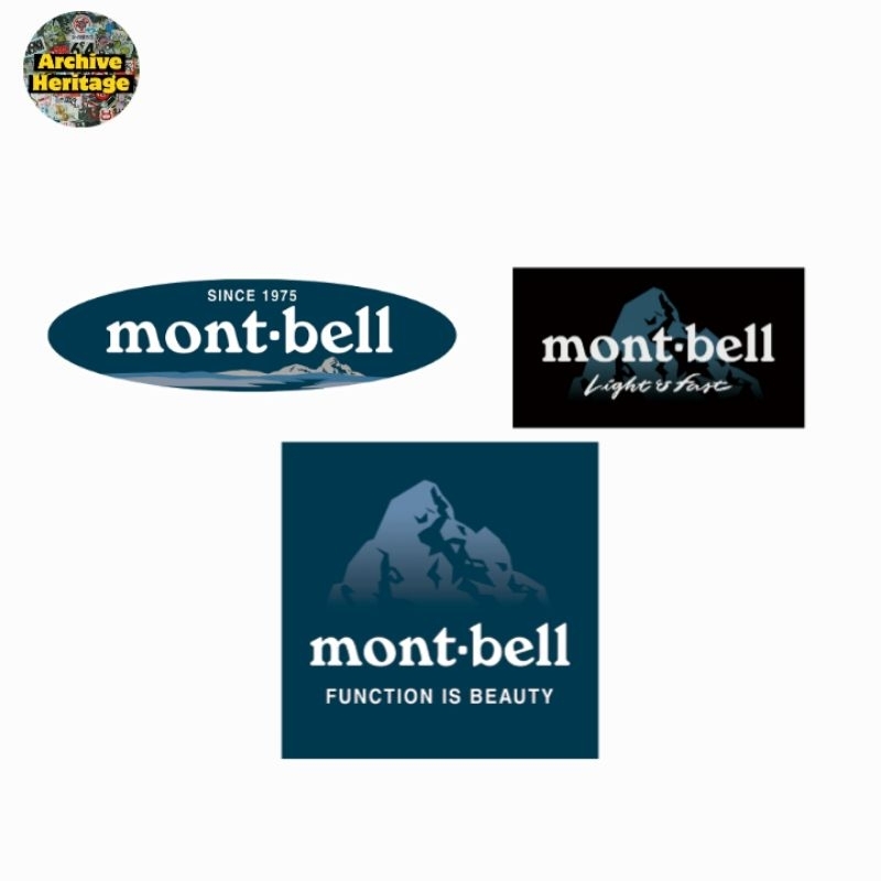 

sticker Montbell logo graphic outdoor clothing hiking sportswear stiker