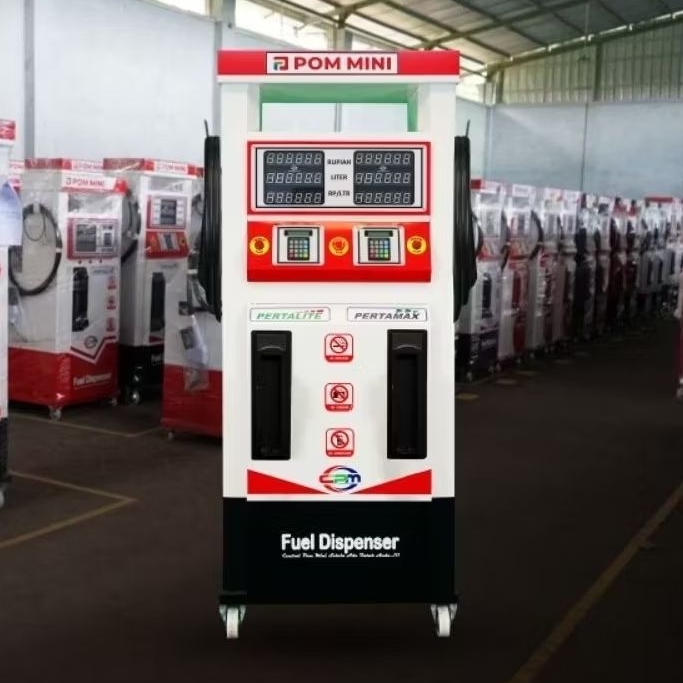 POM MINI - Pertamini Digital 2 Nozzle SLIM 2 x 100 Liter (Produk CPM)