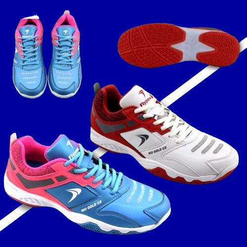 Sepatu Olahraga Badminton FLYPOWER RIO GOLD C2