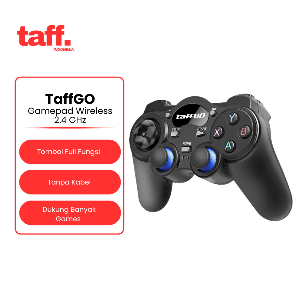 TaffGO Gamepad Wireless 2.4 GHz untuk Smart TV Box