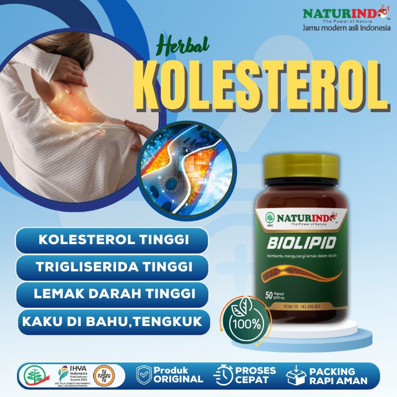 Obat Kolesterol Sakit Leher Belakang Biolipid Naturindo