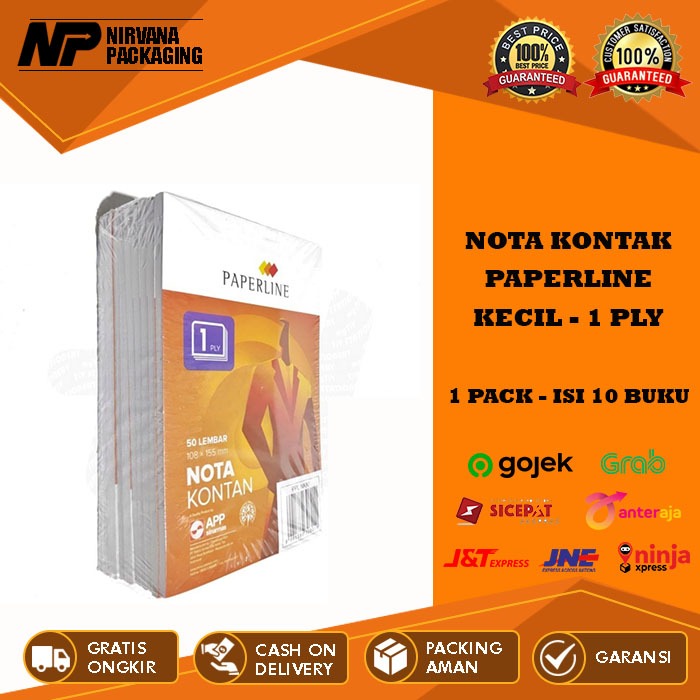 

NOTA KONTAN KECIL 1 PLY 1PLY PAPERLINE 1 RANGKAP / K1 PPL – 1 PACK ISI 10 BUKU