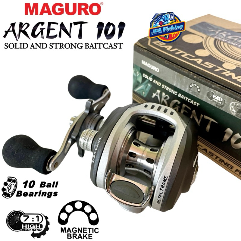 Reel BaitCasting BC Maguro ARGENT 101 10BallBearing