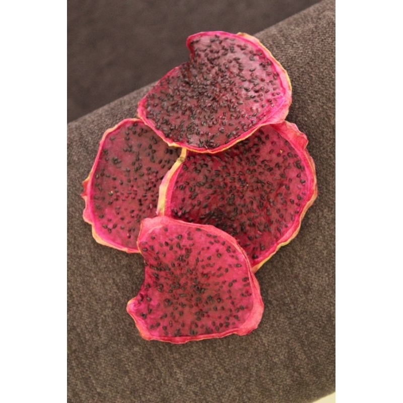 Dried dragon fruit 100 gram - Buah naga kering - garnish minuman-buah kering