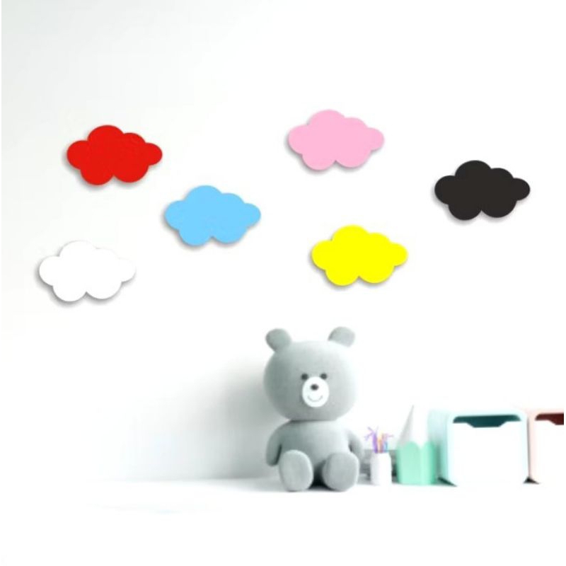 Awan Hiasan Dinding Kamar Tidur Model Timbul Bahan MDF