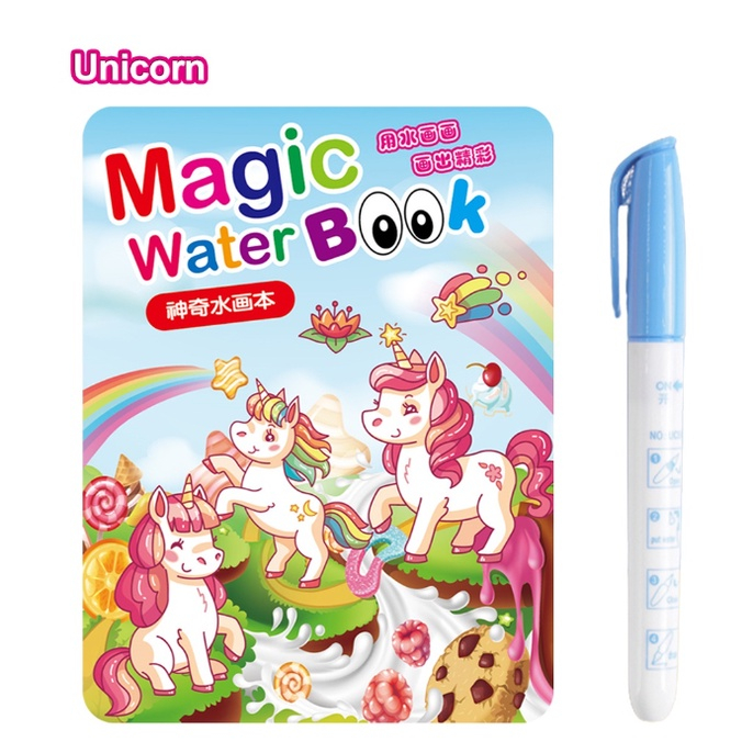 

Buku Gambar Magic Water Book / buku mewarnai / Buku mewarnai ajaib / Buku mewarnai water doodle