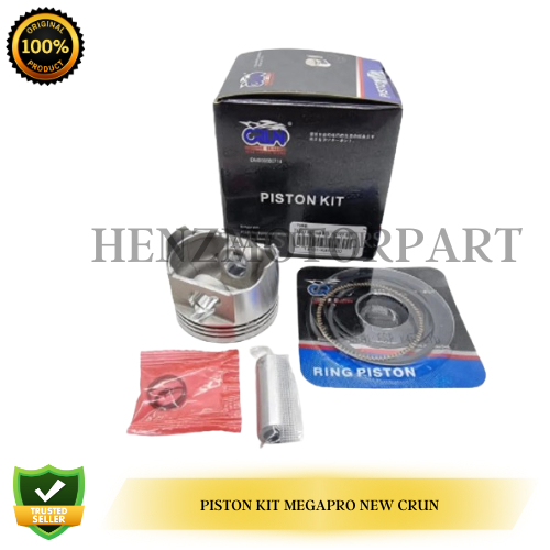 PISTON KIT SEHER KIT PISTON RING MEGAPRO NEW CRUN