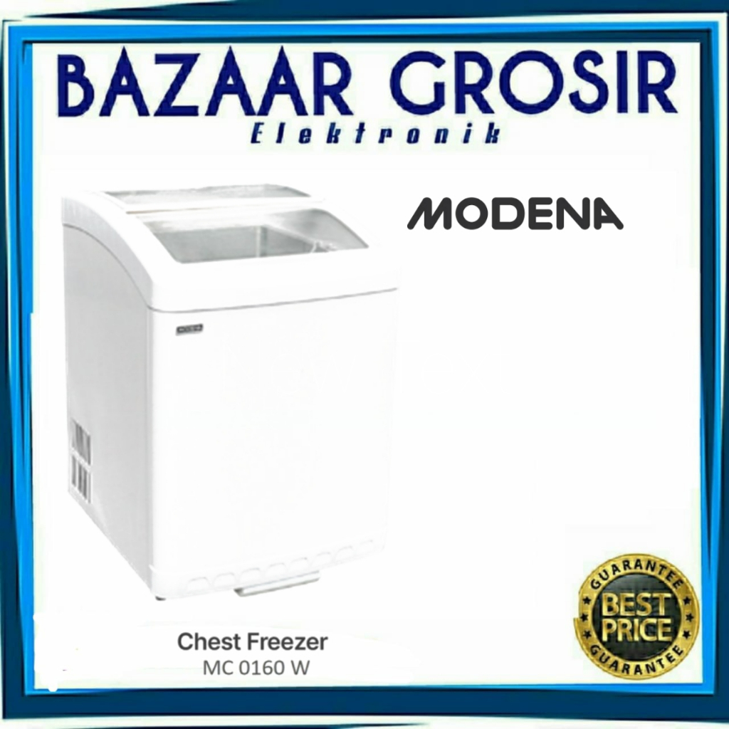 MODENA Chest Freezer - MC 0160 W (Kapasitas 156 Liter)