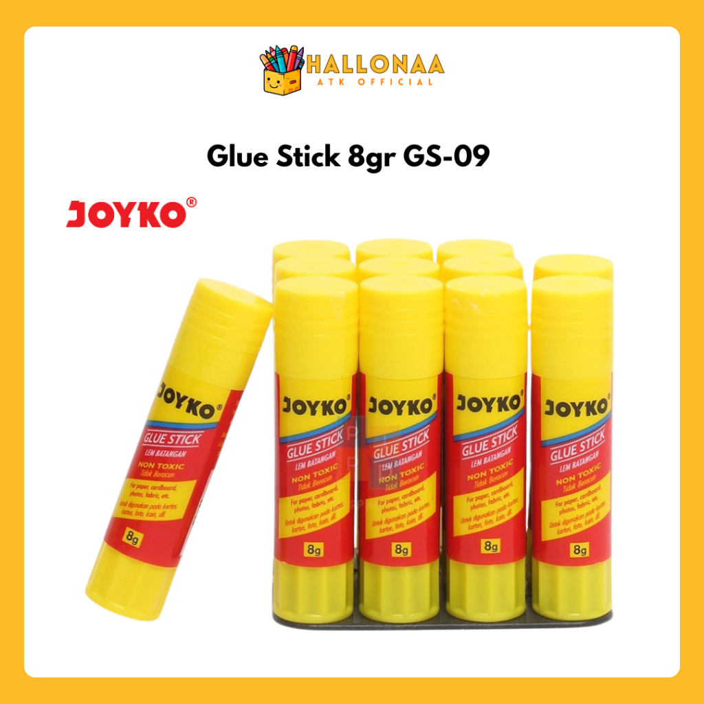 

Glue Stick Lem Kertas Joyko Kecil 8 gr GS-09 HALLONAASTORE