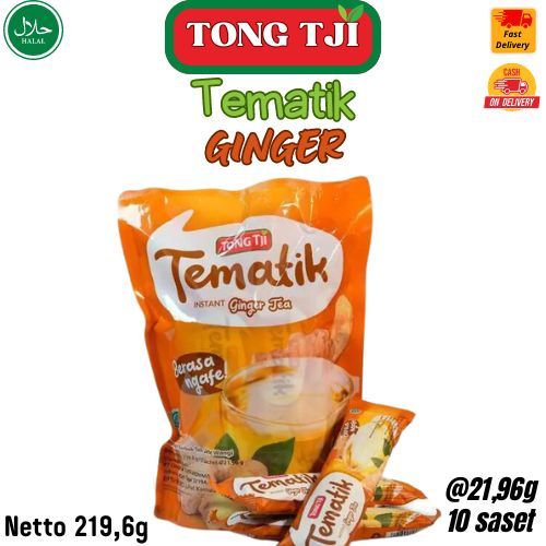 

Tong Tji Tematik Ginger Tea isi 10 sachet / Teh Jahe Wangi Instant / Halal