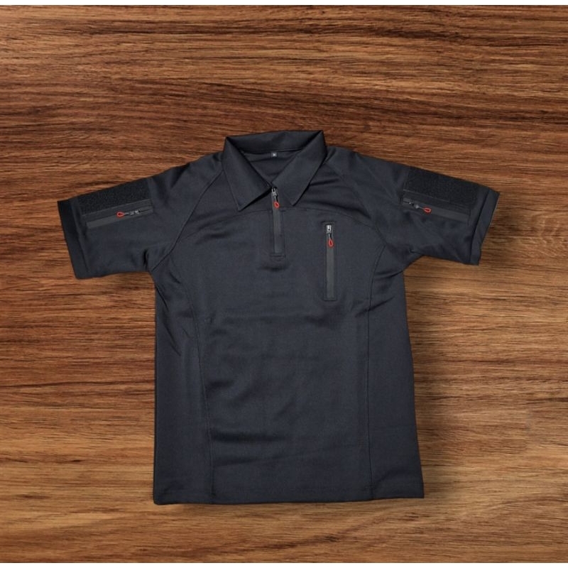 Kaos BDU Lengan Pendek warna Hitam, Hijau Olive, Hijau botol