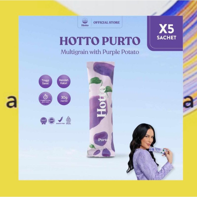 

Hotto Purto Multigrain Oat Ubi Ungu 5 Sachet