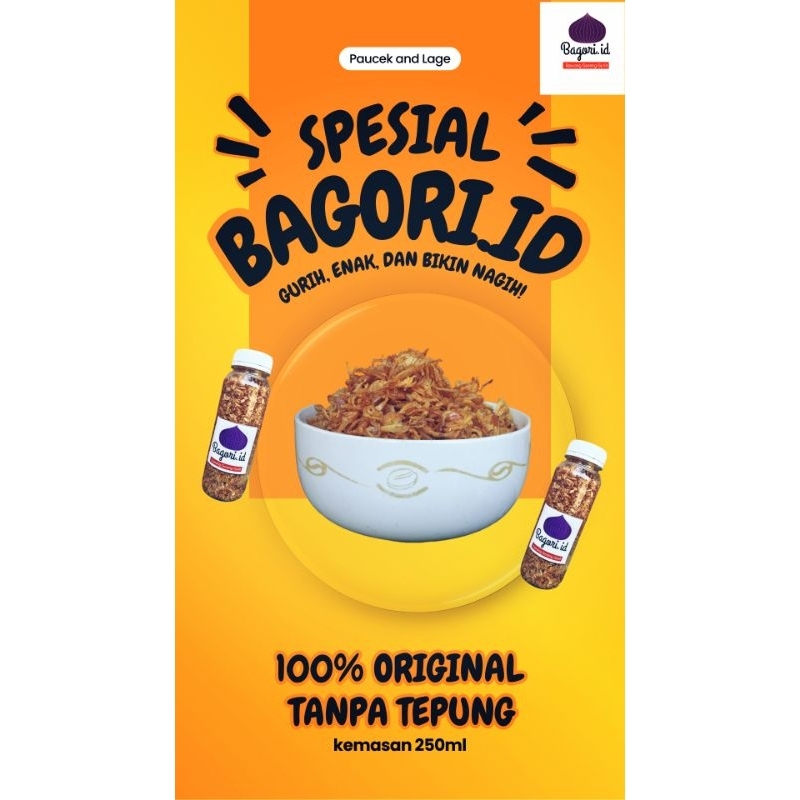 

Bawang goreng premium tanpa campuran tepung