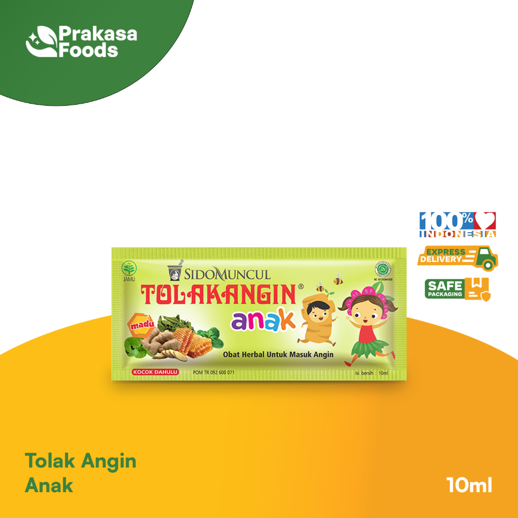 

Tolak Angin Anak 120ml (12 Sachet x 10ml)