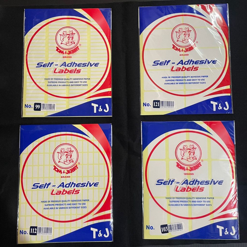 

Label Stiker Nama Koreksi Tom & Jerry T&J Self Adhesive Labels 1 Pack No 99, 103, 121, 112