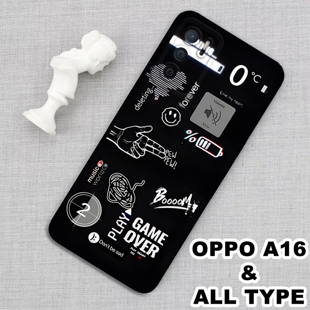 (GC9) Softcase karet Hp OPPO A16 | Case Grafiti | Case OPPO A16 Silikon Tpu Pro Camera | Kesing OPPO