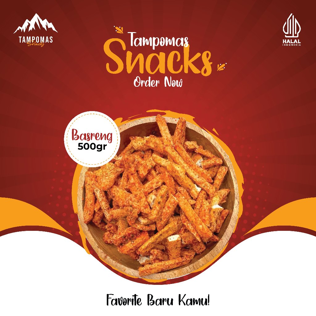 

Tampomas Snacks - Basreng/Basreng Pedas Daun Jeruk/Basreng Original 500gr