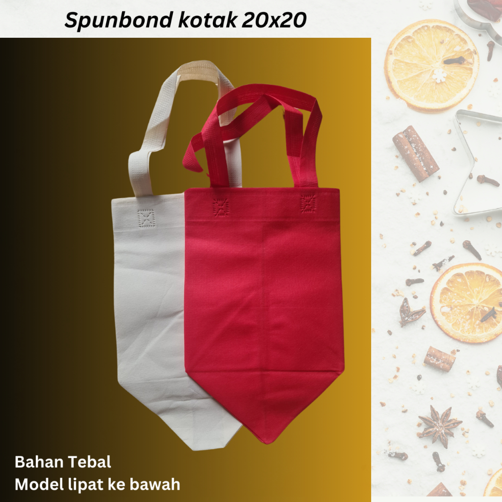 

Goodie Bag spunbond kotak 22x22, 20x20