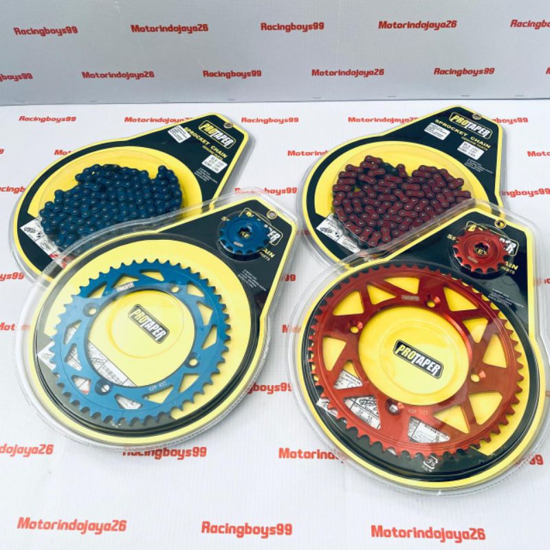 Gear Set KLX 150 D Tracker 150 Protaper Biru Merah