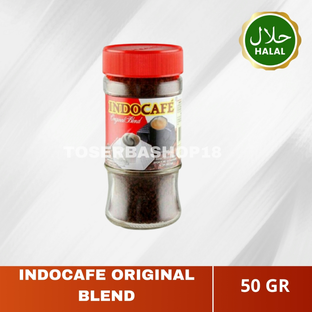 

INDOCAFE ORIGINAL BLEND INSTANT COFFEE BUBUK KOPI INSTANT JAR 50GR