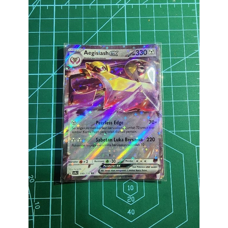 Aegislash ex rr sv4s kartu pokemon tcg indonesia