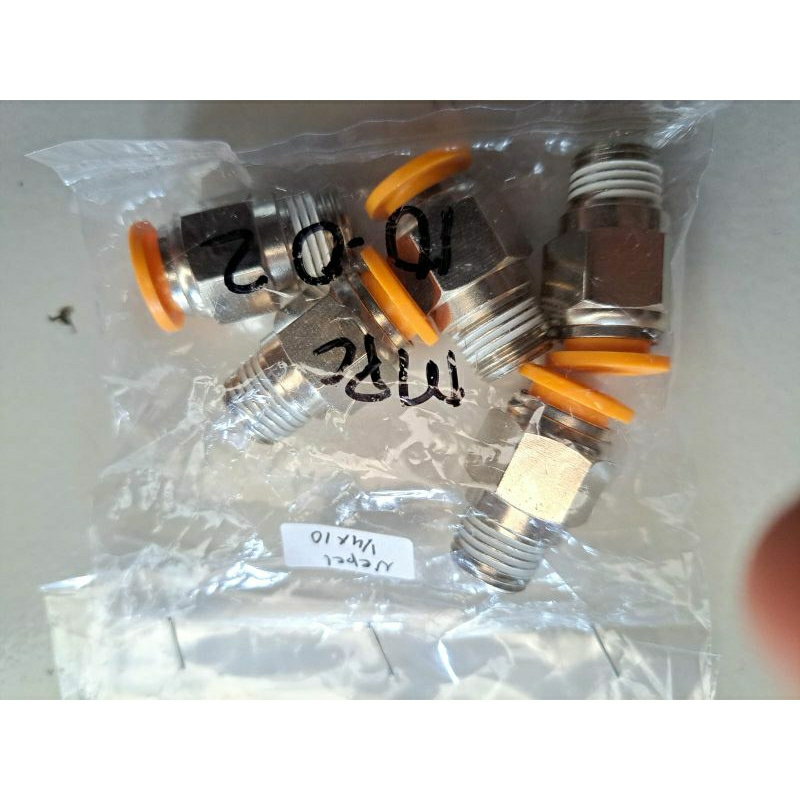 Nepel / Fitting Pneumatic / Male connector PU ¼"