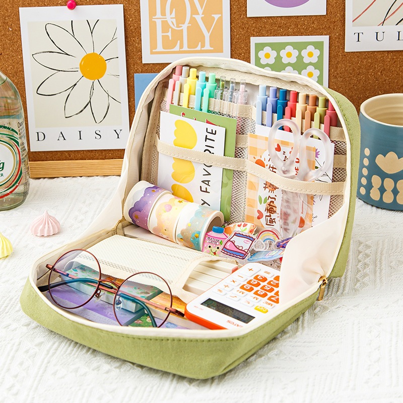 

Kinokimi - Kotak Pensil Cantik Multifungsi Tas Kecil Perlengkapan Sekolah Stationary Bag