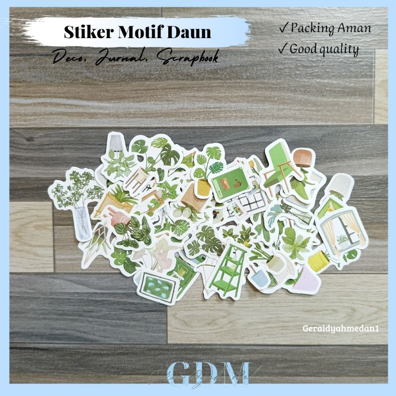 

Stiker Motif Daun Decoration Scrapbook Journal