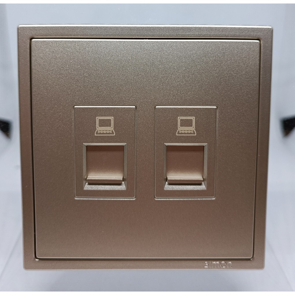 SIMON I7 CHAMPAGNE OUTLET DATA / OUTLET DATA (TWIN DATA CAT 6)