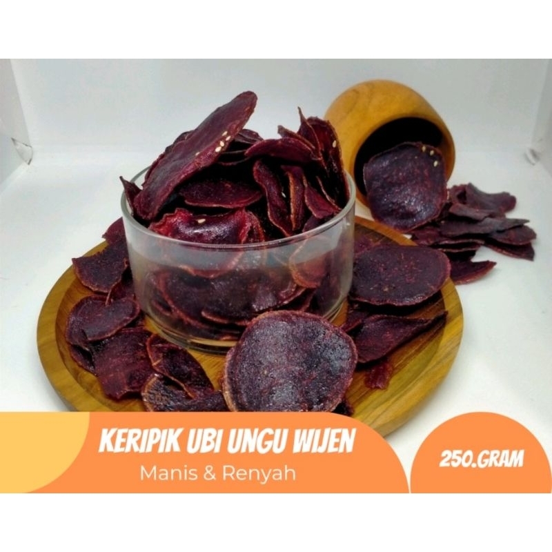 

kripik ubi ungu wijen