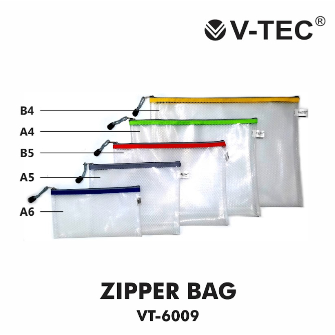 

V tec folder zipper bag 6009 B5 B4 A6 A5 A4