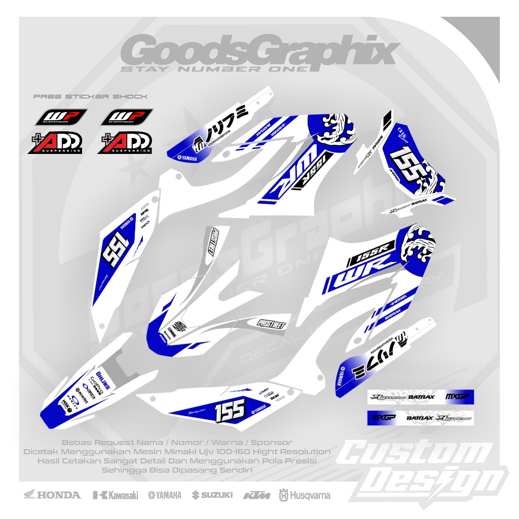 Decal Wr 155 Superglossy Decal Wr 155 Tsunami Series - Decal Custom Wr 155