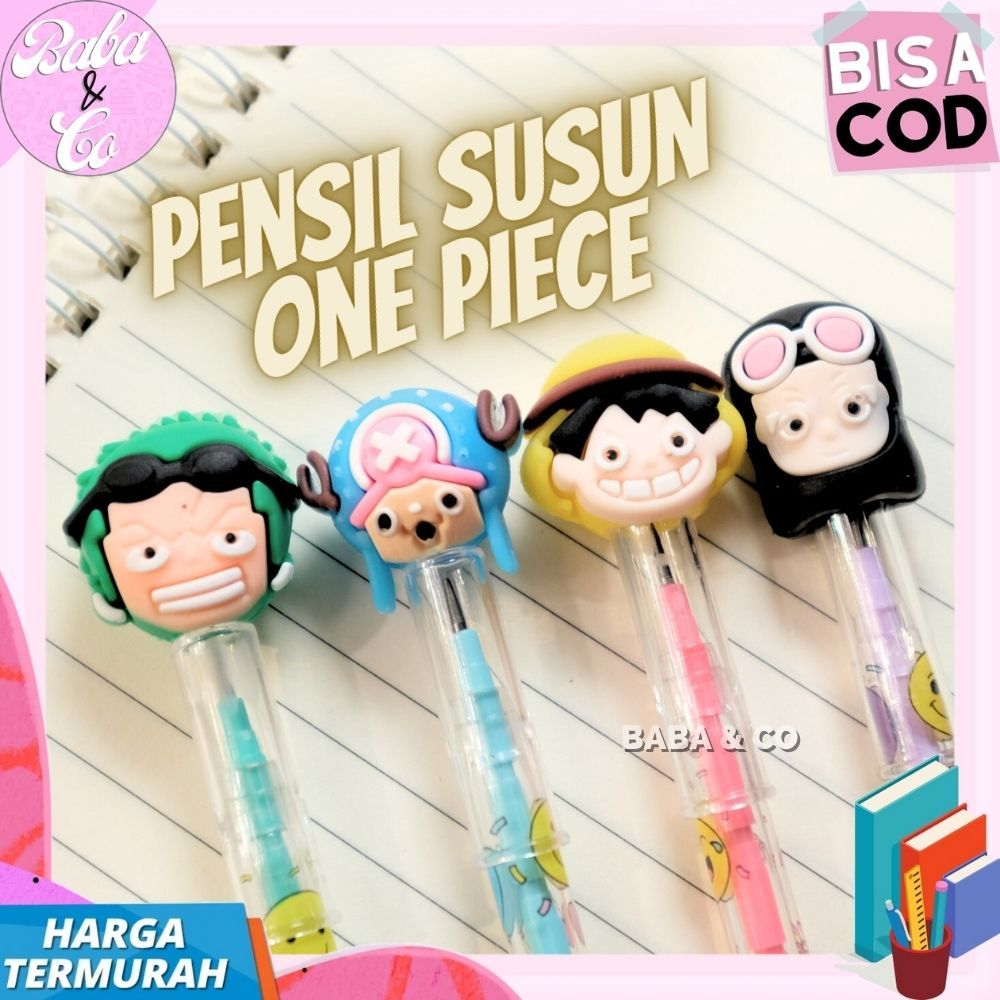 

PENSIL SUSUN ONE PIECE PENSIL ONE PIECE LUCU UNIK MURAH PENSIL PELURU ONE PIECE LUFFY ZORO