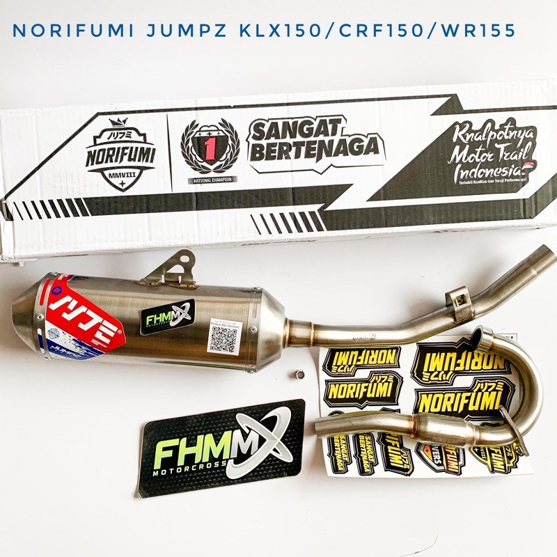 Knalpot Norifumi jumpz CRF150 KLX150 WR155