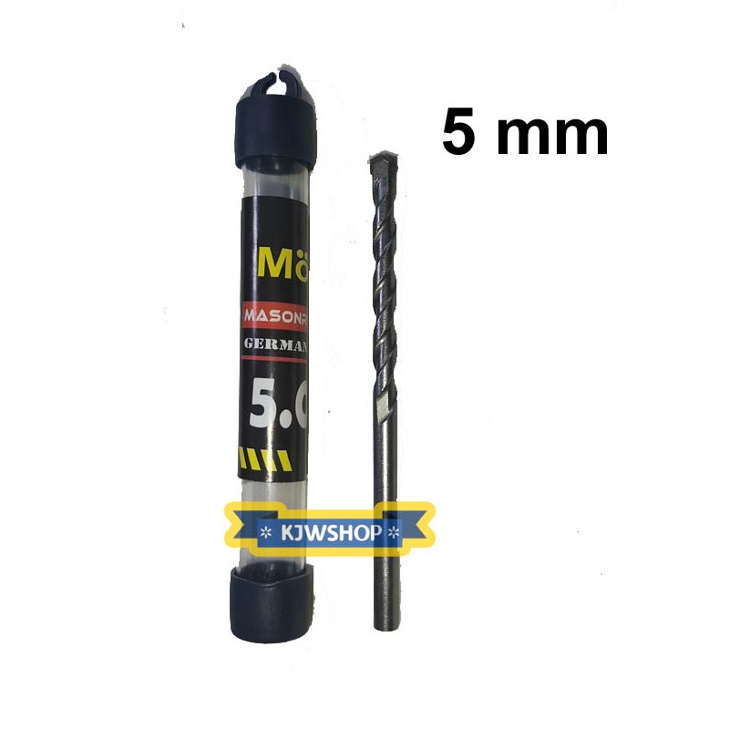 Mata Bor Beton 5 mm x 10 cm Mollar Mata Bor Tembok 5mm Panjang 10 cm Drill Mansory Mata Bor Tembok 5