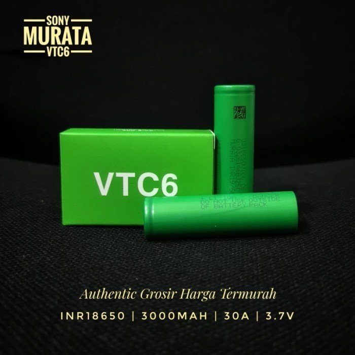 Dapurcantik Baterai 18650 VTC6 3000 mAH Sony Authentic VTC 6