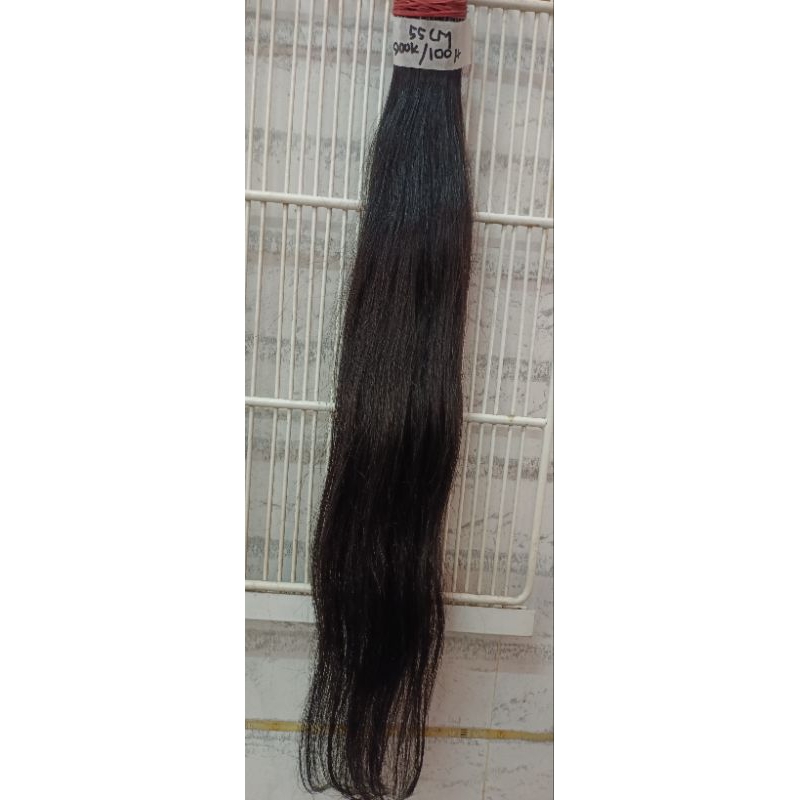 Rambut sambung asli/ hair extensions tanpa campuran panjang  55cm