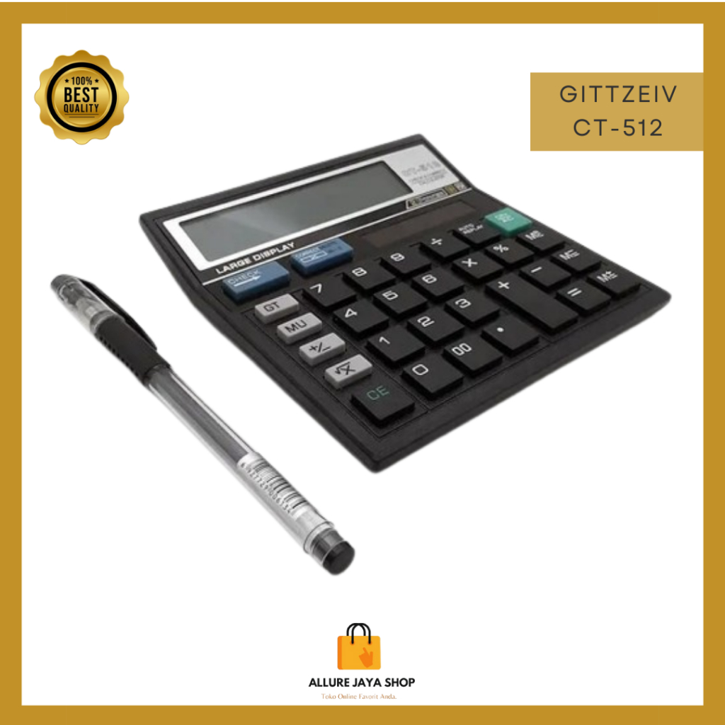 

[AJS] Kalkulator CT-512 / CT-868N 12 Digit / Calculator Check Dual 2 Power