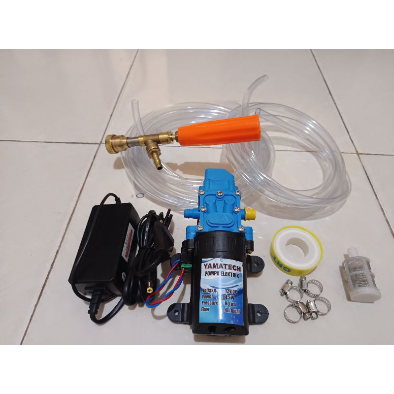 PAKET SET Mesin Cuci AC Motor Mobil Steam Power Sprayer Alat Portable Mini Stim stim
