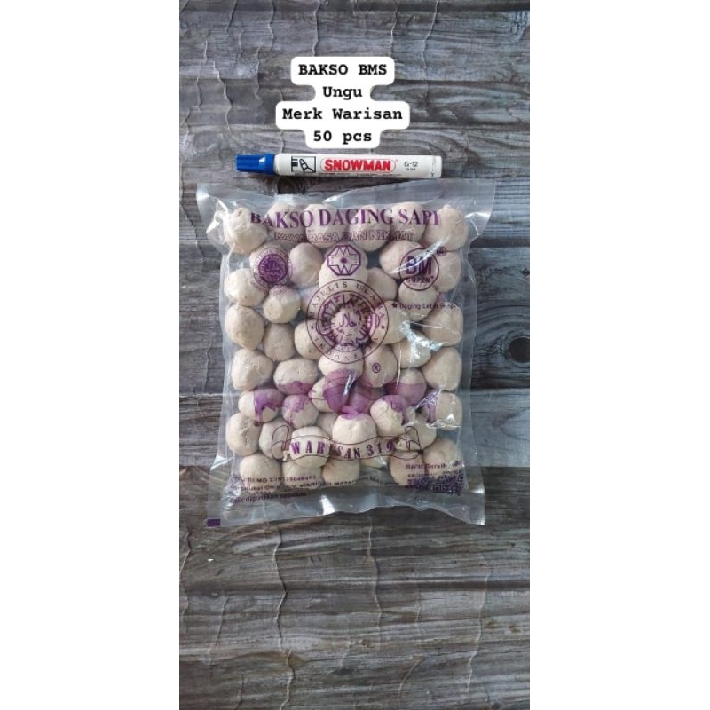 

Bakso Warisan BM Super isi 50 pcs warisan ungu