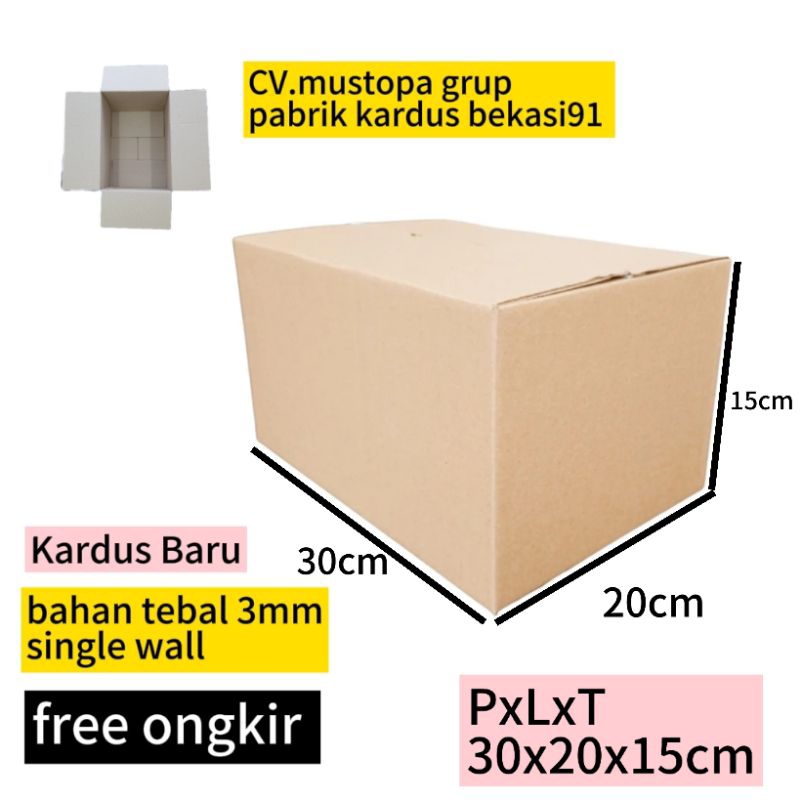 

Kardus Packing pempek Palembang 30x20x15cm