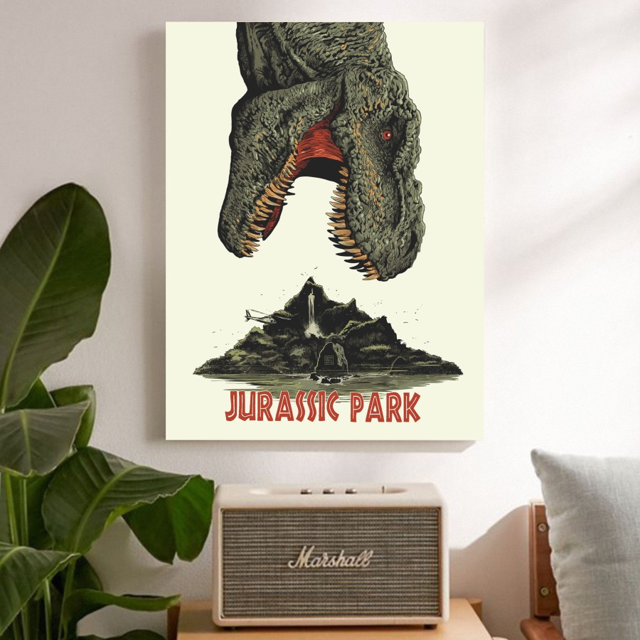 " Jurassic Park " Poster Kayu (30x22)