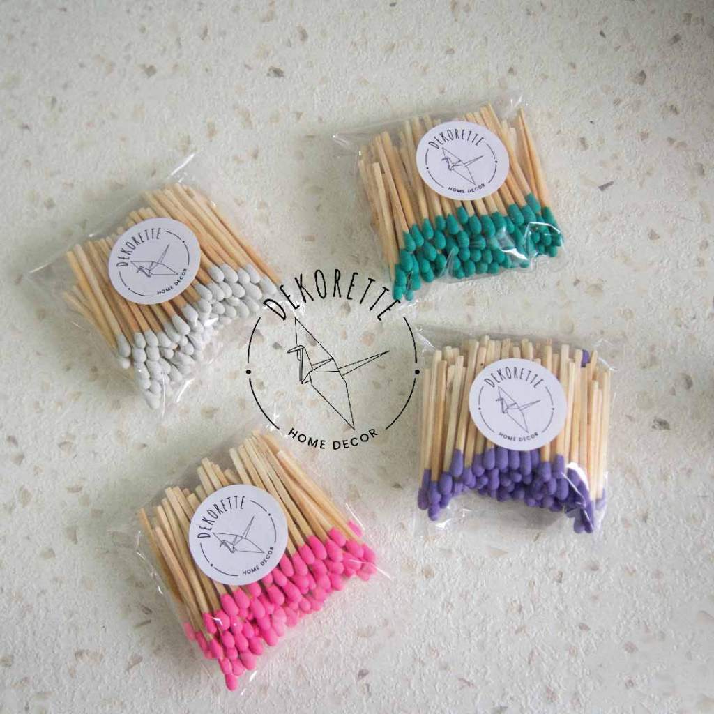 DEKORETTE- Korek Api Kayu Aesthetic|Korek Api kayu|Korek Api " MIJI" KOREK SAJA