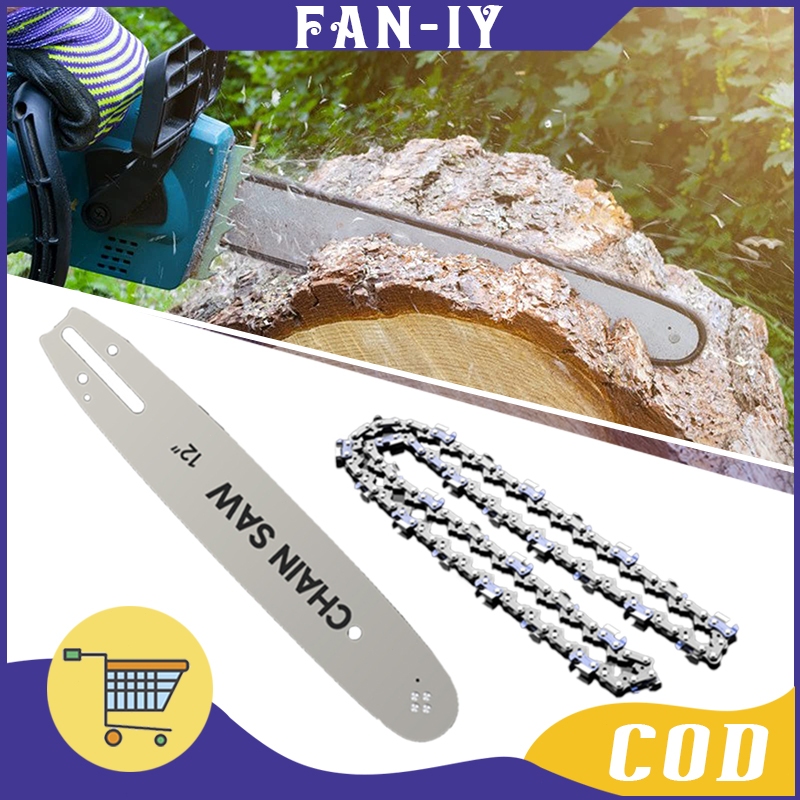 Guide Bar Chainsaw Rantai Potong Chainsaw 12 Inch Rantai Gergaji Mesin Bahan Paduan