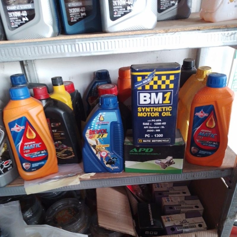 oli motor matic/bebek gardan gear murah 100% asli original federal,repsol,evalube,gasoli,revol 4T 2T