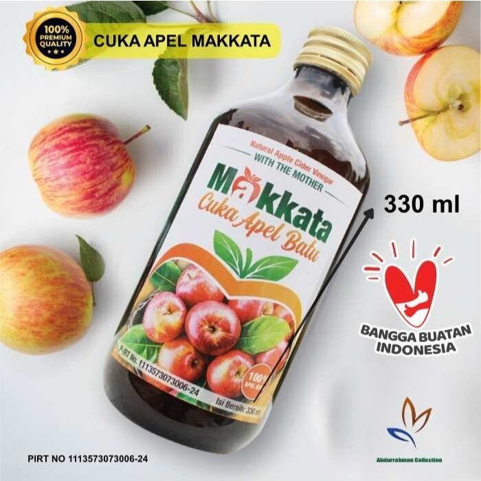 

MAKKATA Cuka Apel With Mother 330ml Untuk Kesehatan - Organic Apple Cider Vinegar