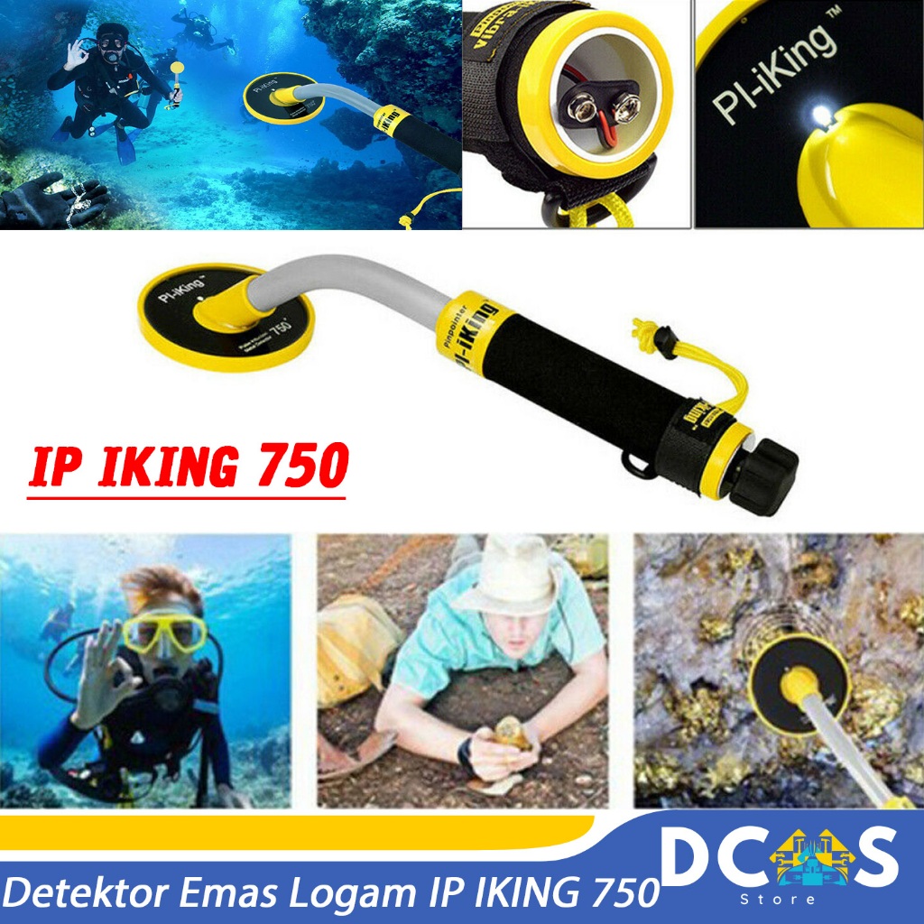 PI-iking 750 Waterproof Metal Detector 30M Underwater Metal Detector
