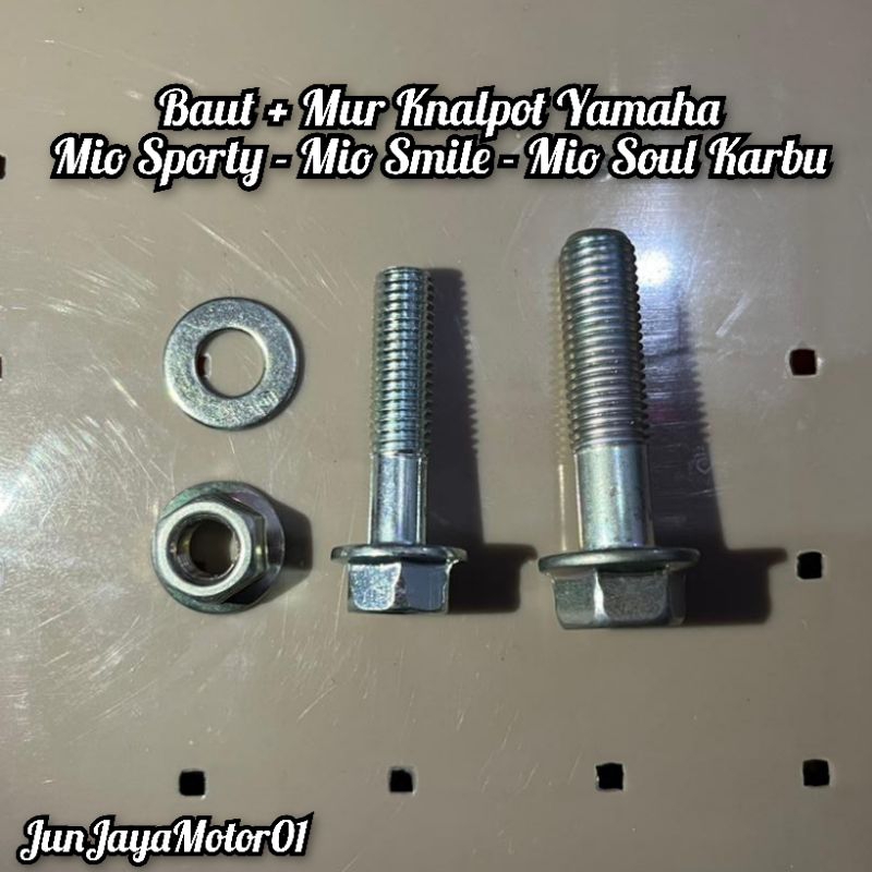 Baut Pegangan Knalpot Atas Bawah Yamaha Mio Sporty / Mio Smile / Mio Soul Karbu