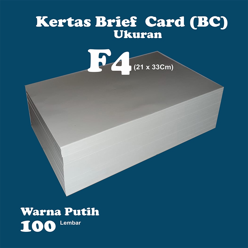 

KERTAS BRIEF CARD F4150 GRAM PUTIH|KERTAS BC UNDANGAN_SERTIFIKAT (PEMBELIAN 100 LEMBAR)